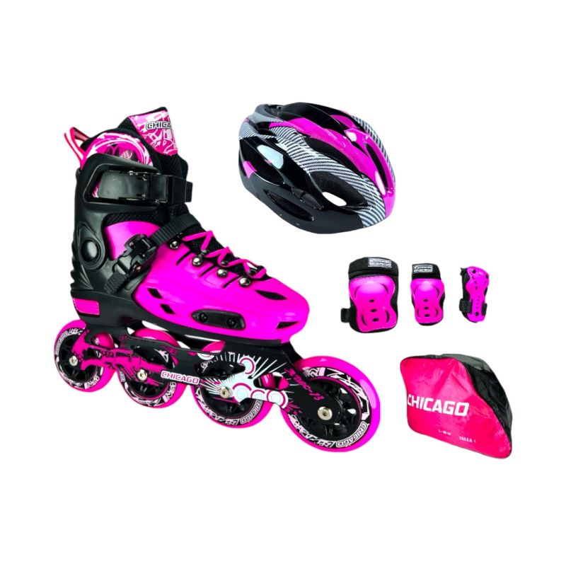 Comprar Patines Linea Kit Chicago Magic Fucsia en Electroshopy